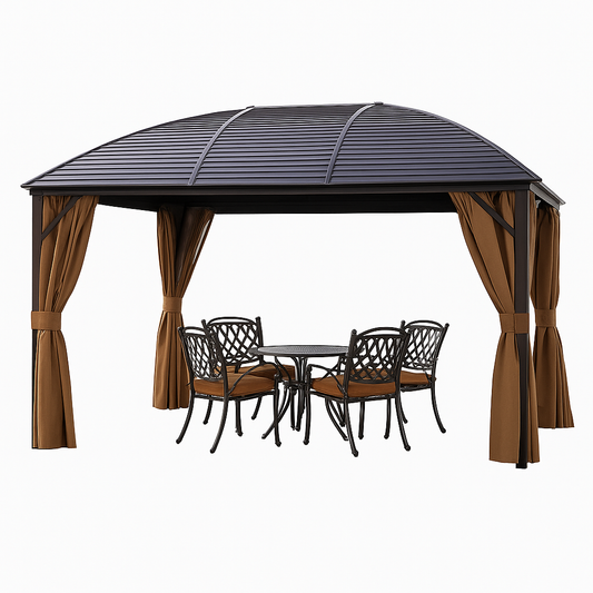 Verona Luxe Canopy Dining Gazebo