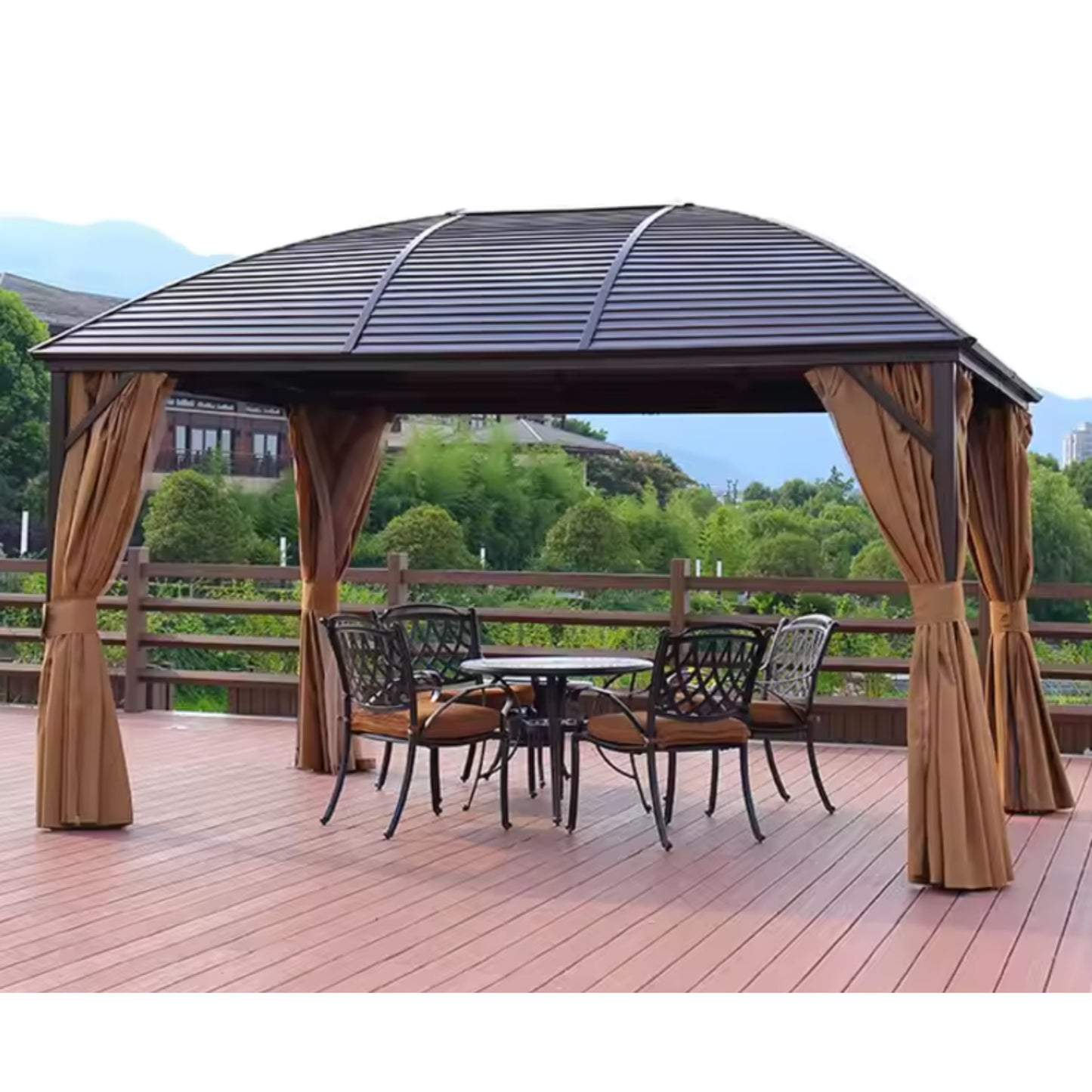 Verona Luxe Canopy Dining Gazebo
